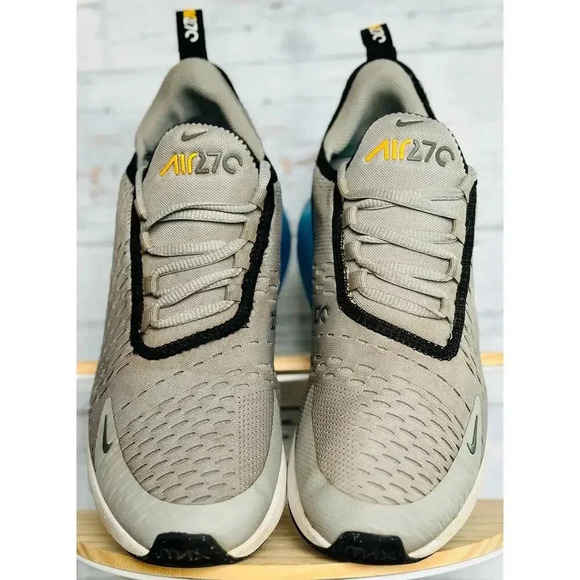 Nike Air Max 270 GS Light Smoke Grey Iron Baltic Blue Size 6.5Y = 8 Women - Picture 3 of 6